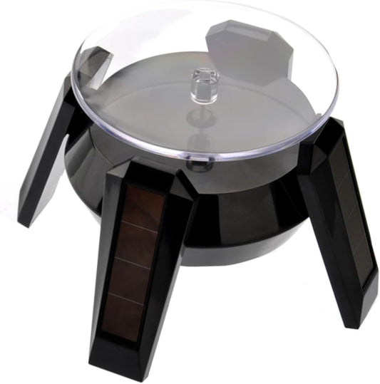 Solar Display Turntable Show Rack Rotating Display Stand Solar Display Stand Rotating Display Turntable Black